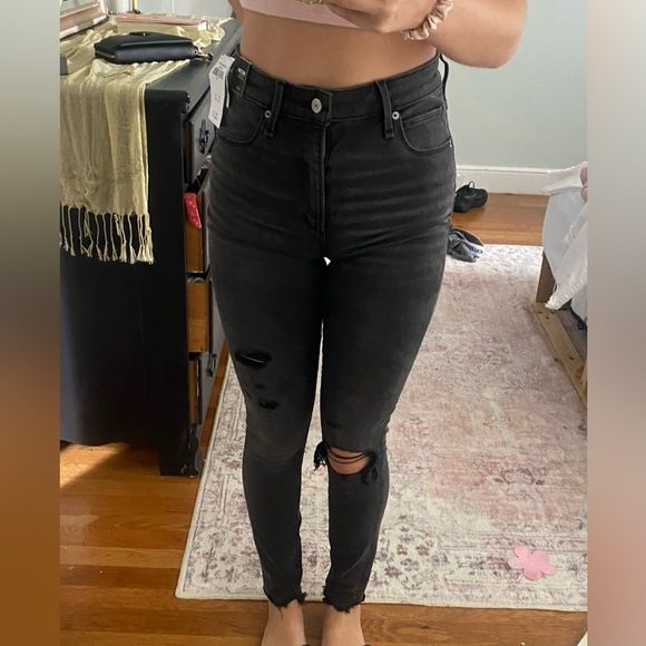 Black ripped skinny jeans - Picture 1 of 5